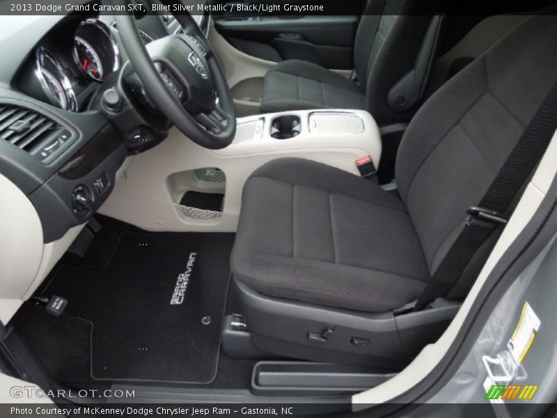  2013 Grand Caravan SXT Black/Light Graystone Interior