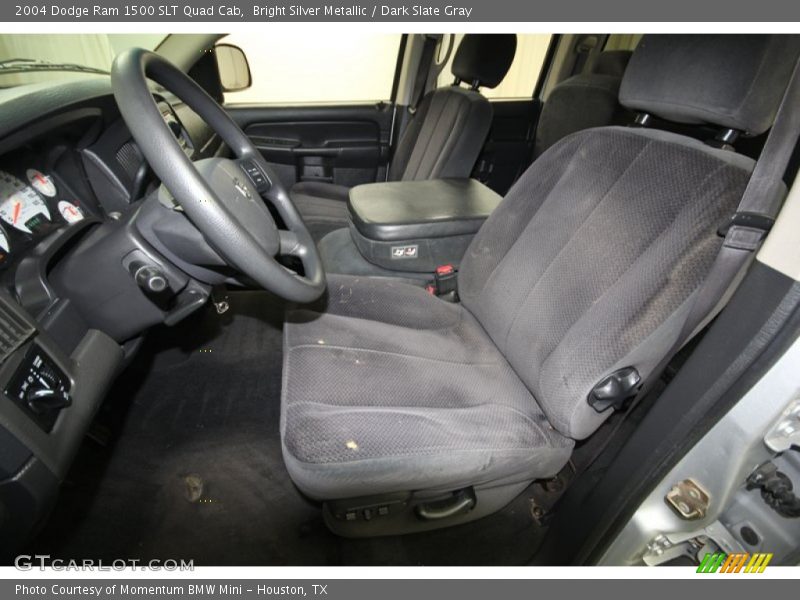 Bright Silver Metallic / Dark Slate Gray 2004 Dodge Ram 1500 SLT Quad Cab