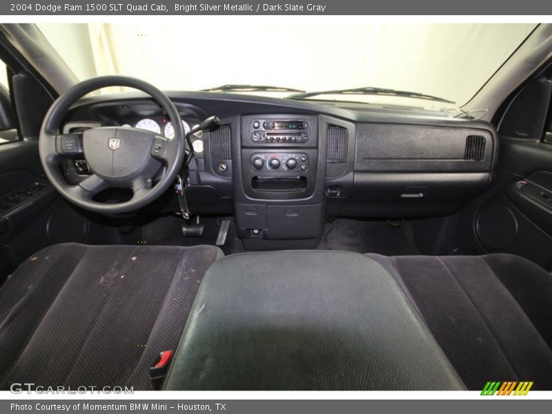 Bright Silver Metallic / Dark Slate Gray 2004 Dodge Ram 1500 SLT Quad Cab