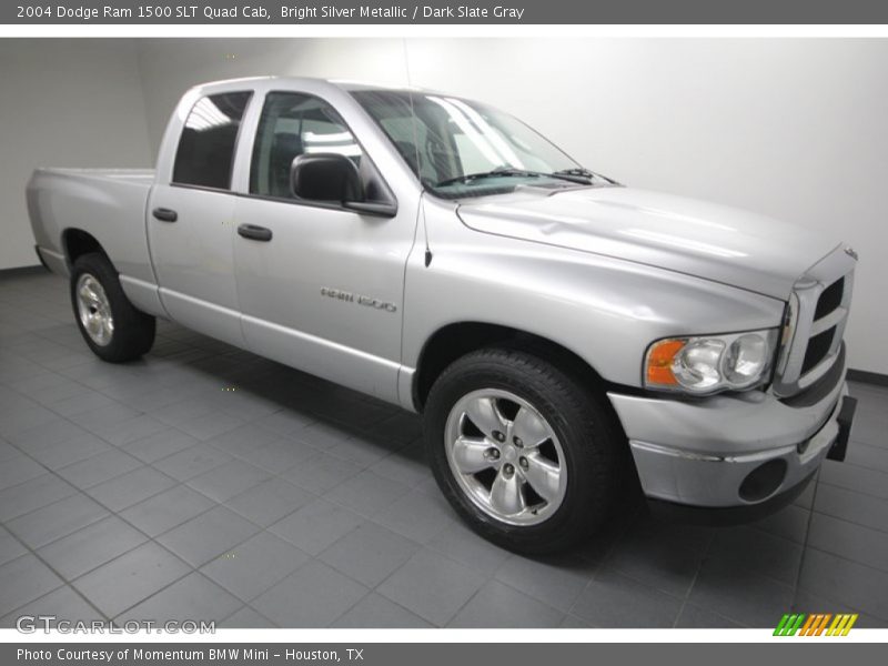 Bright Silver Metallic / Dark Slate Gray 2004 Dodge Ram 1500 SLT Quad Cab