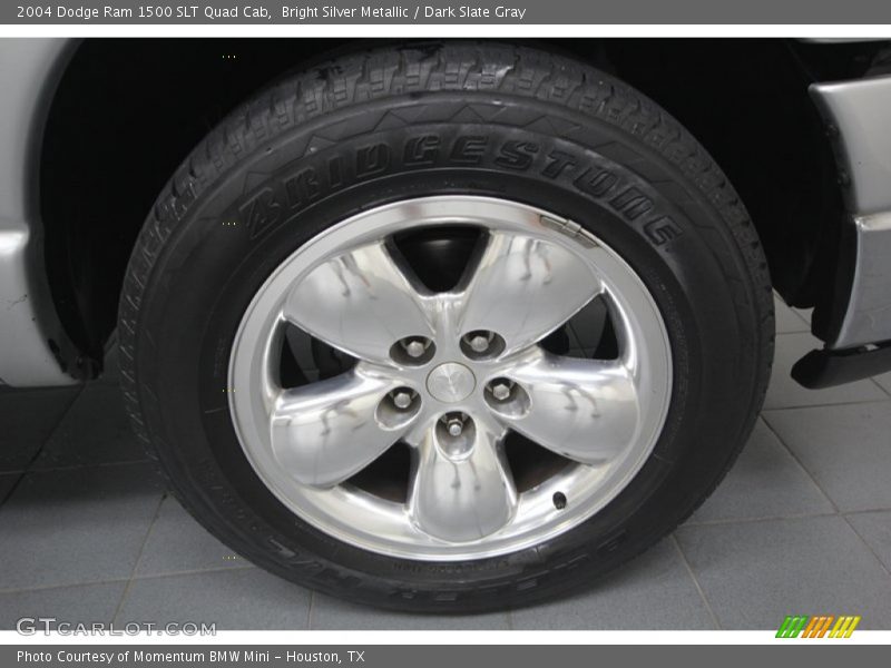 Bright Silver Metallic / Dark Slate Gray 2004 Dodge Ram 1500 SLT Quad Cab