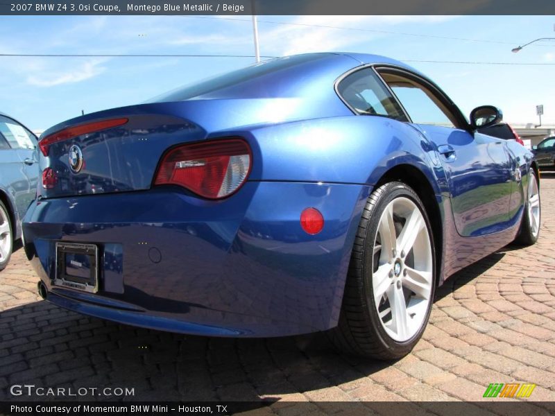 Montego Blue Metallic / Beige 2007 BMW Z4 3.0si Coupe