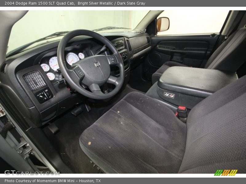 Bright Silver Metallic / Dark Slate Gray 2004 Dodge Ram 1500 SLT Quad Cab