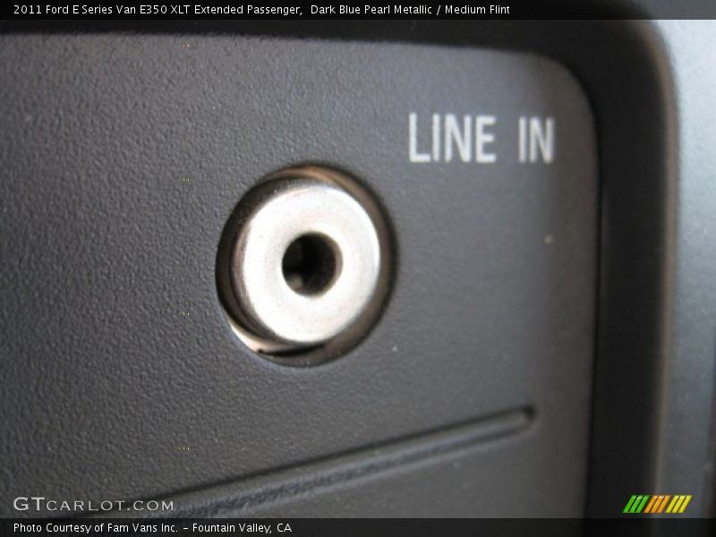 Dark Blue Pearl Metallic / Medium Flint 2011 Ford E Series Van E350 XLT Extended Passenger