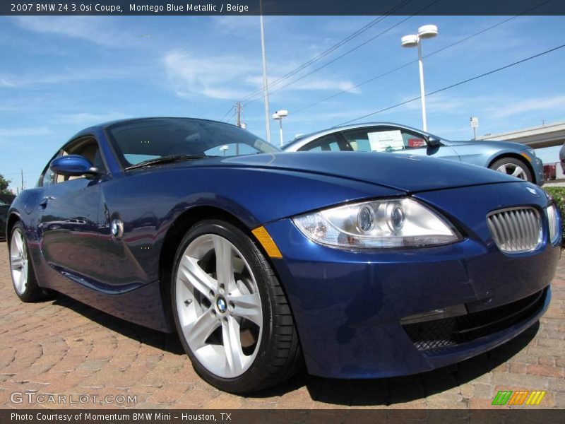 Montego Blue Metallic / Beige 2007 BMW Z4 3.0si Coupe