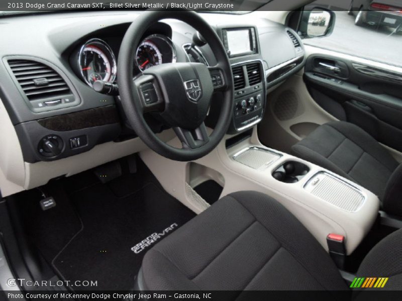 Black/Light Graystone Interior - 2013 Grand Caravan SXT 