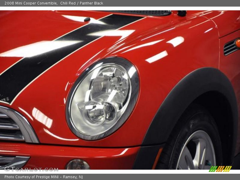 Chili Red / Panther Black 2008 Mini Cooper Convertible