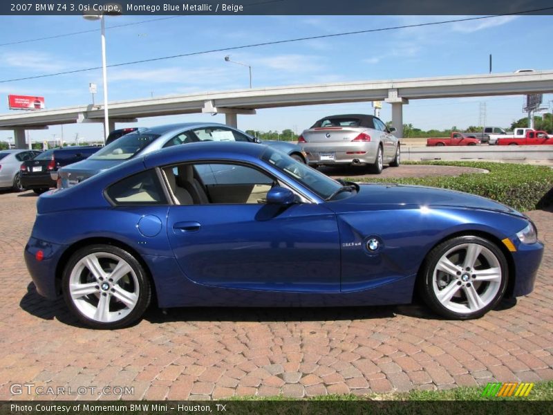 Montego Blue Metallic / Beige 2007 BMW Z4 3.0si Coupe