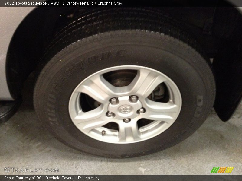 Silver Sky Metallic / Graphite Gray 2012 Toyota Sequoia SR5 4WD