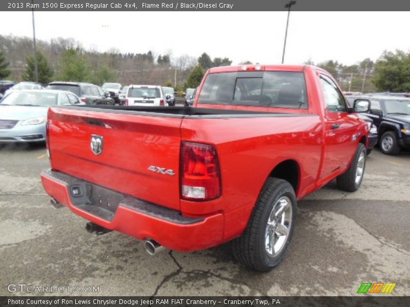 Flame Red / Black/Diesel Gray 2013 Ram 1500 Express Regular Cab 4x4