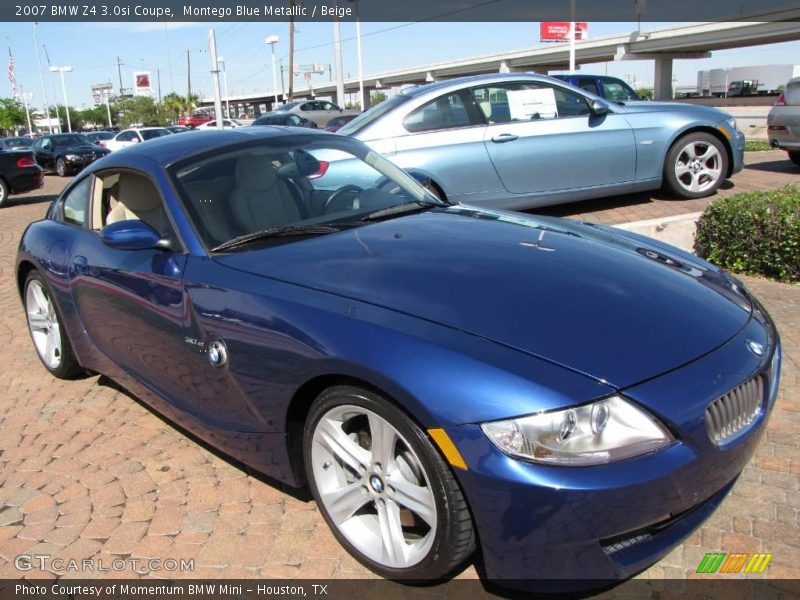 Montego Blue Metallic / Beige 2007 BMW Z4 3.0si Coupe