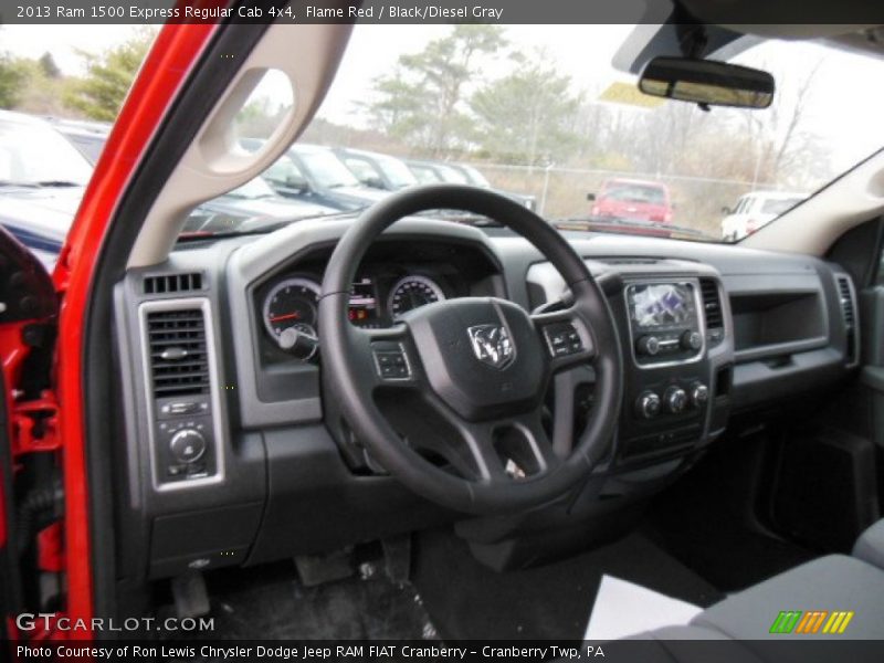 Flame Red / Black/Diesel Gray 2013 Ram 1500 Express Regular Cab 4x4