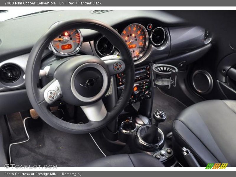 Chili Red / Panther Black 2008 Mini Cooper Convertible