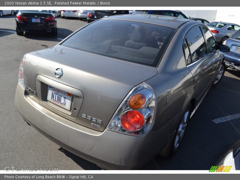 Polished Pewter Metallic / Blond 2003 Nissan Altima 3.5 SE