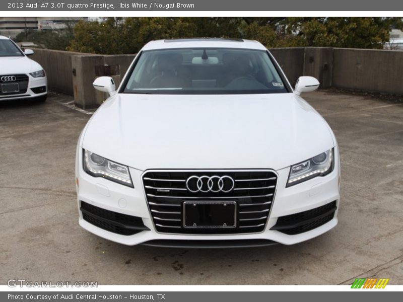 Ibis White / Nougat Brown 2013 Audi A7 3.0T quattro Prestige