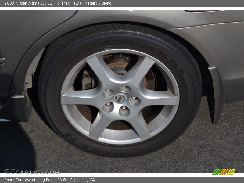 Polished Pewter Metallic / Blond 2003 Nissan Altima 3.5 SE