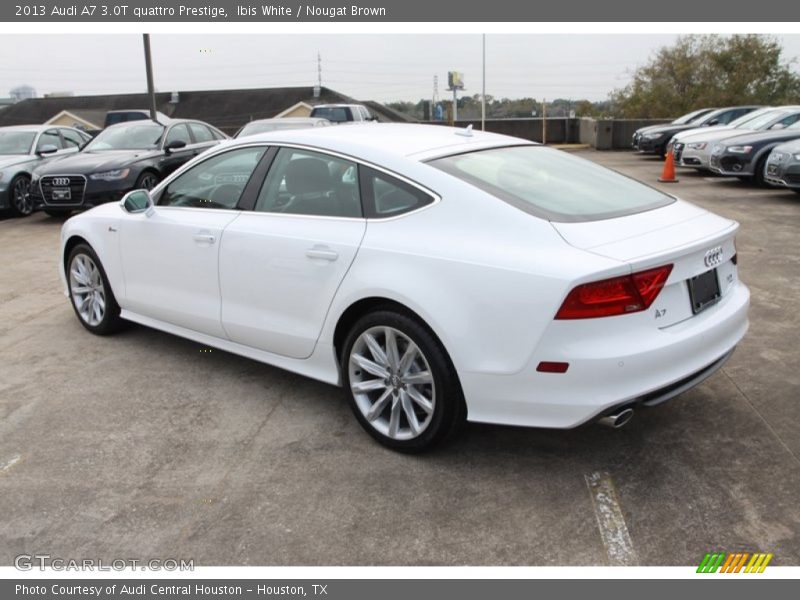 Ibis White / Nougat Brown 2013 Audi A7 3.0T quattro Prestige