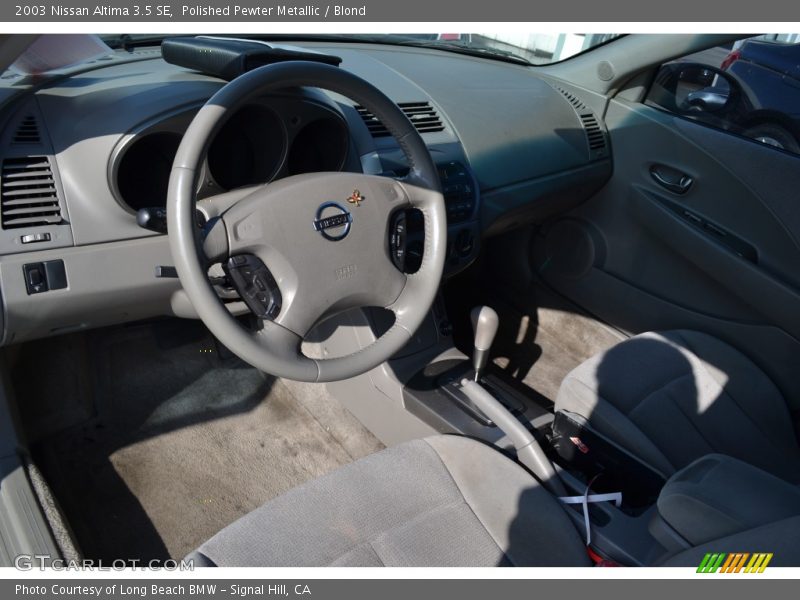 Polished Pewter Metallic / Blond 2003 Nissan Altima 3.5 SE