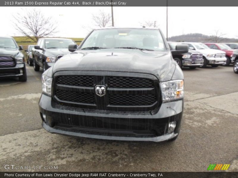 Black / Black/Diesel Gray 2013 Ram 1500 Express Regular Cab 4x4