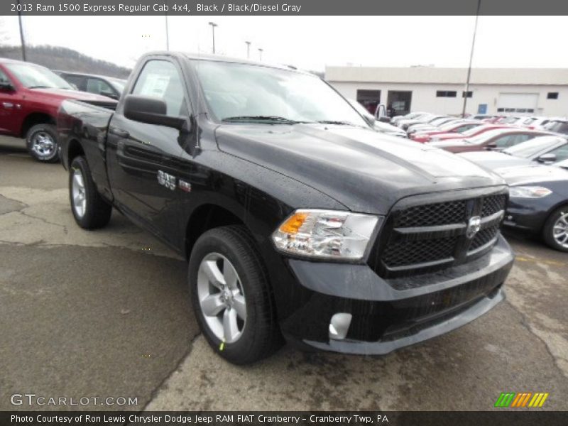 Black / Black/Diesel Gray 2013 Ram 1500 Express Regular Cab 4x4