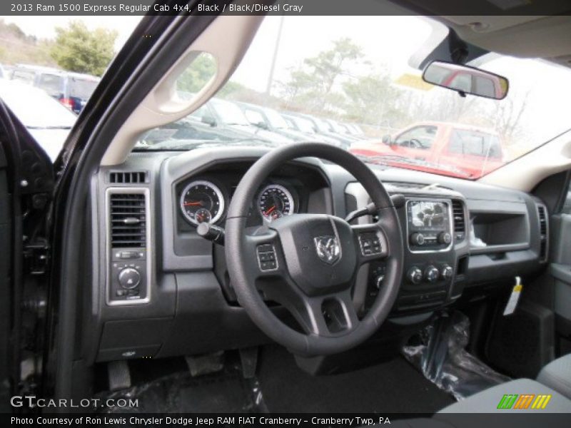 Black / Black/Diesel Gray 2013 Ram 1500 Express Regular Cab 4x4