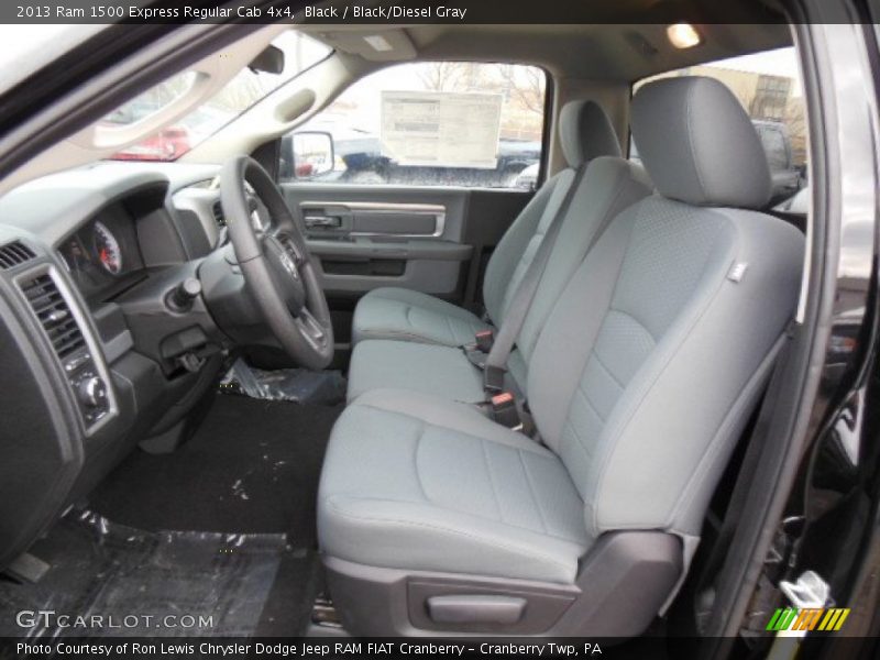 Black / Black/Diesel Gray 2013 Ram 1500 Express Regular Cab 4x4