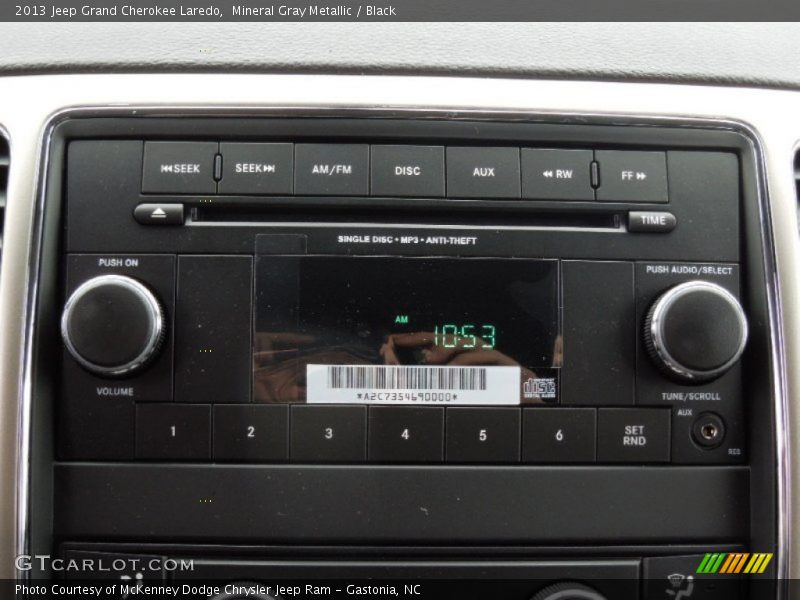 Mineral Gray Metallic / Black 2013 Jeep Grand Cherokee Laredo