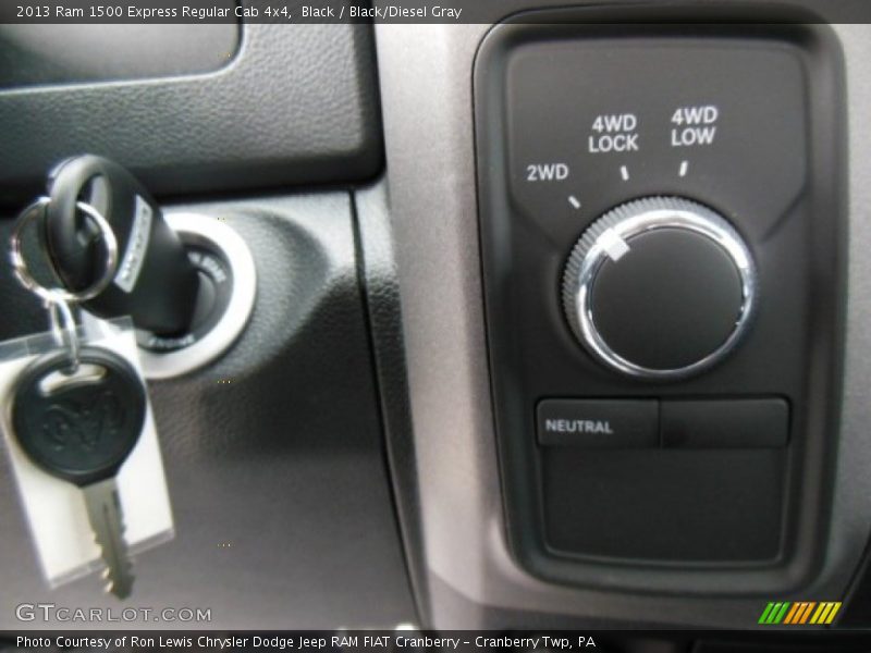Black / Black/Diesel Gray 2013 Ram 1500 Express Regular Cab 4x4