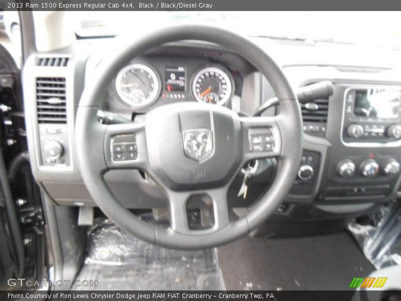 Black / Black/Diesel Gray 2013 Ram 1500 Express Regular Cab 4x4