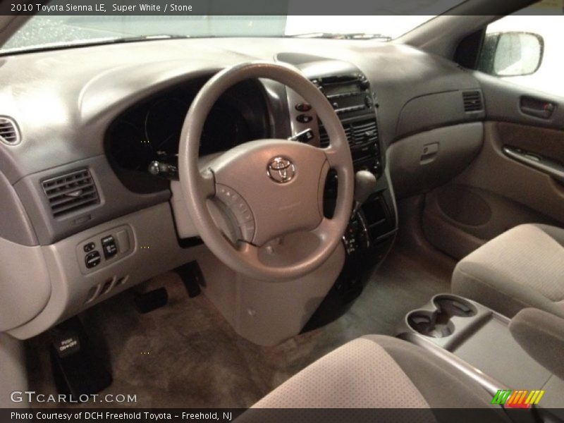 Super White / Stone 2010 Toyota Sienna LE