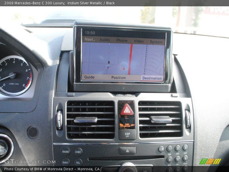 Iridium Silver Metallic / Black 2009 Mercedes-Benz C 300 Luxury