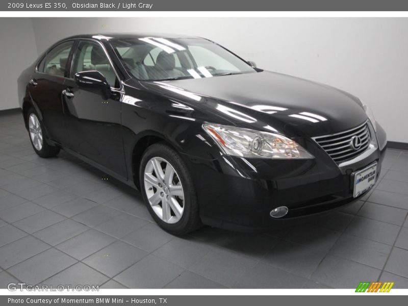 Obsidian Black / Light Gray 2009 Lexus ES 350