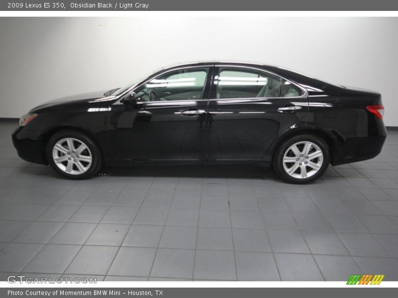 Obsidian Black / Light Gray 2009 Lexus ES 350