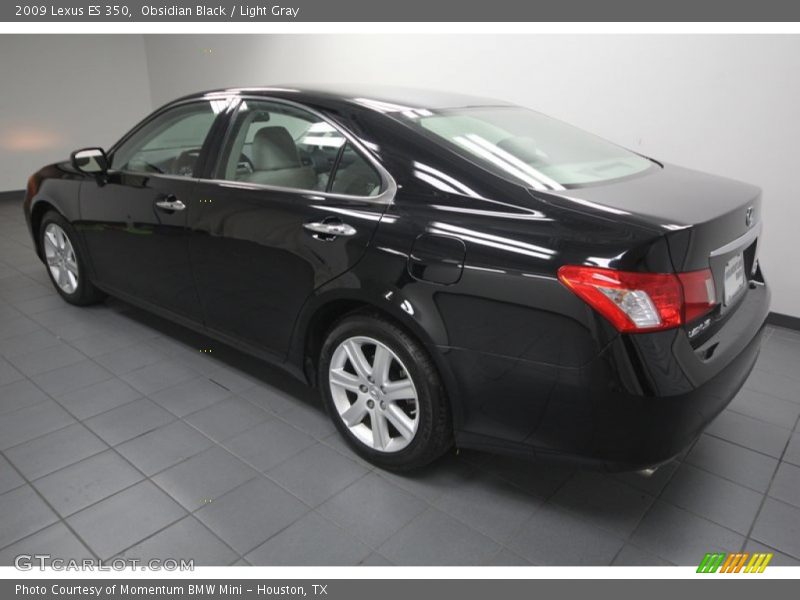 Obsidian Black / Light Gray 2009 Lexus ES 350