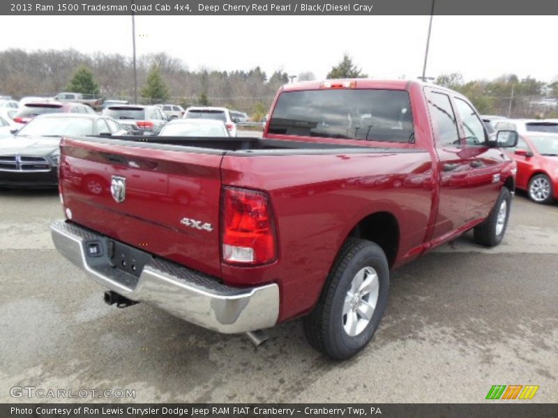 Deep Cherry Red Pearl / Black/Diesel Gray 2013 Ram 1500 Tradesman Quad Cab 4x4