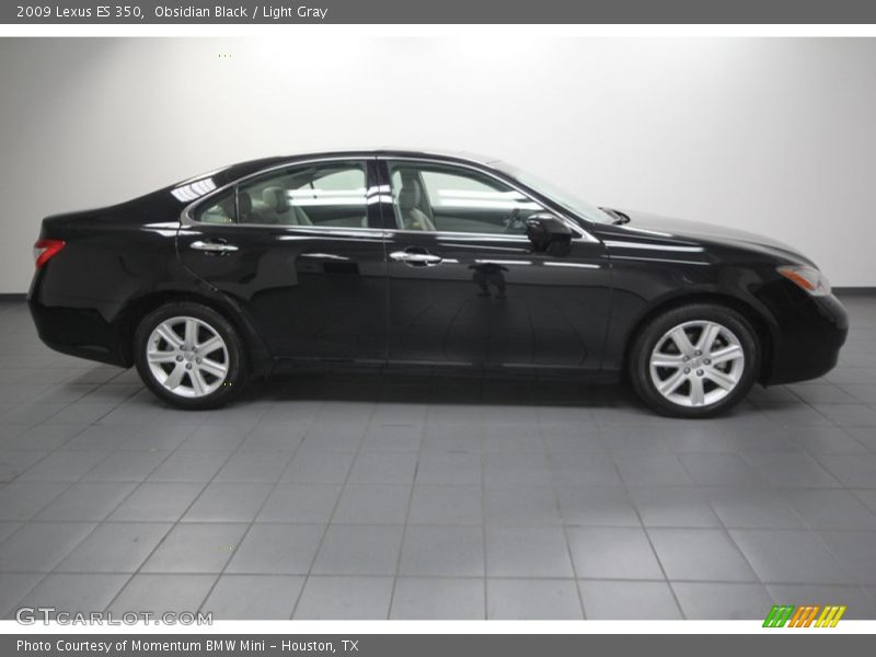 Obsidian Black / Light Gray 2009 Lexus ES 350