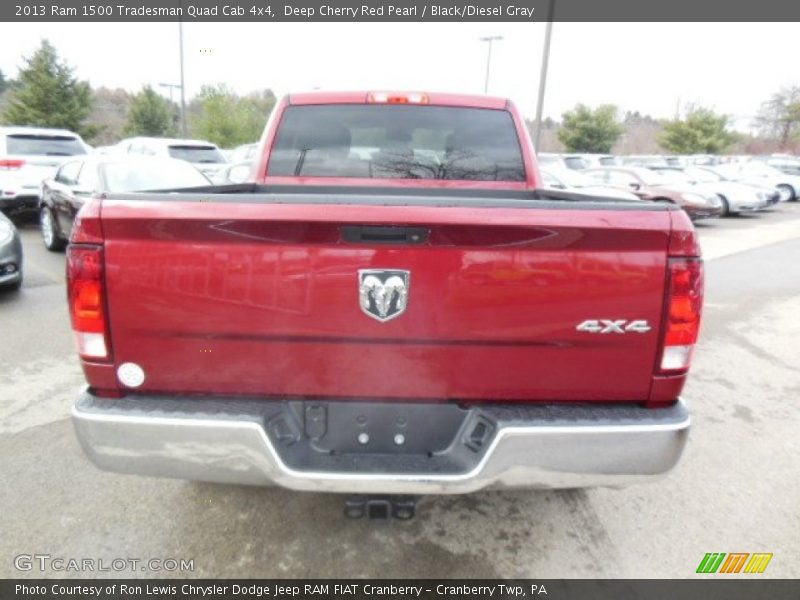 Deep Cherry Red Pearl / Black/Diesel Gray 2013 Ram 1500 Tradesman Quad Cab 4x4