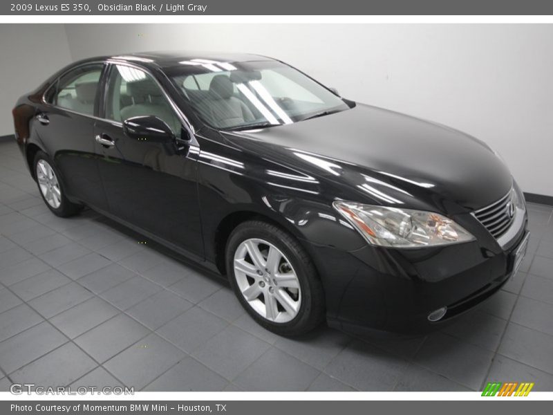 Obsidian Black / Light Gray 2009 Lexus ES 350