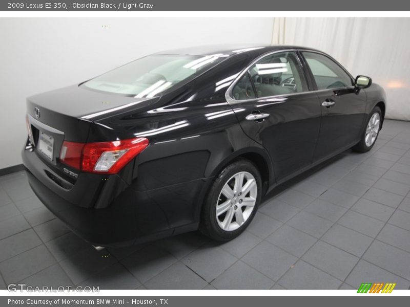 Obsidian Black / Light Gray 2009 Lexus ES 350