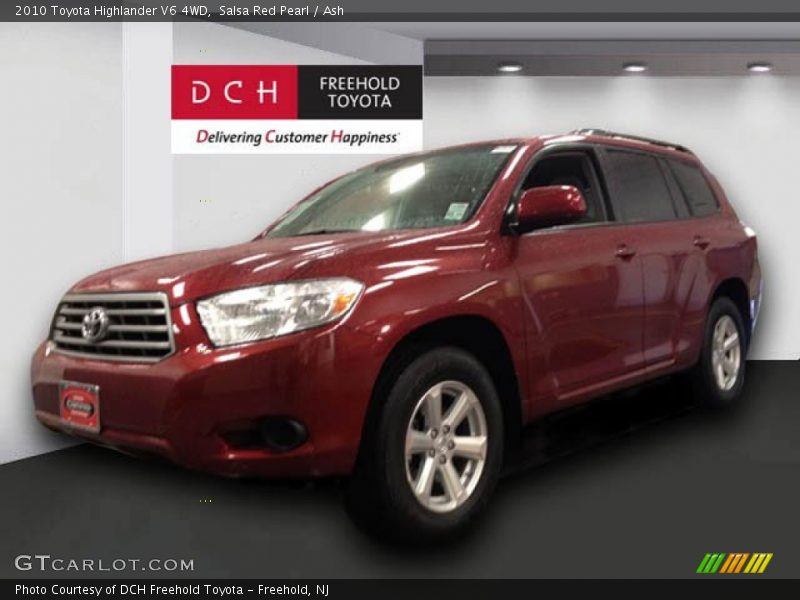 Salsa Red Pearl / Ash 2010 Toyota Highlander V6 4WD