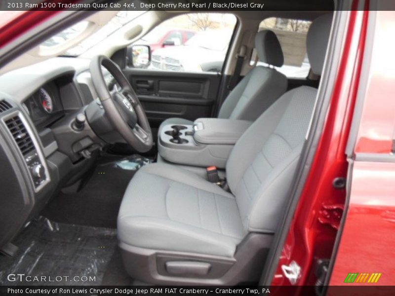 Deep Cherry Red Pearl / Black/Diesel Gray 2013 Ram 1500 Tradesman Quad Cab 4x4