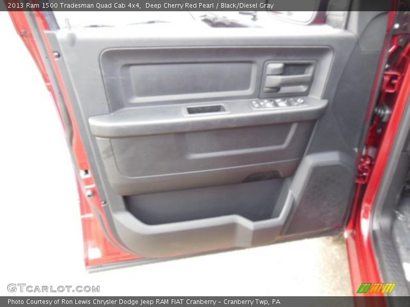 Deep Cherry Red Pearl / Black/Diesel Gray 2013 Ram 1500 Tradesman Quad Cab 4x4