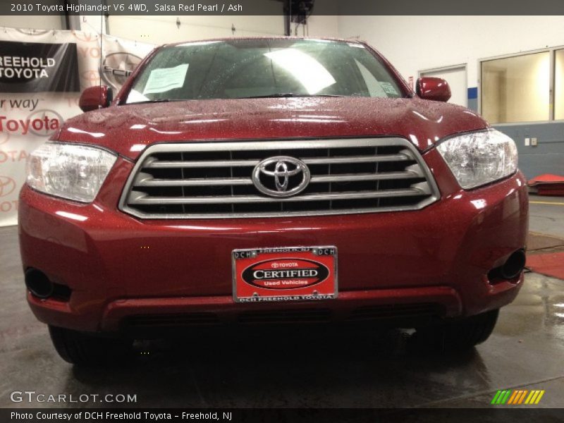 Salsa Red Pearl / Ash 2010 Toyota Highlander V6 4WD
