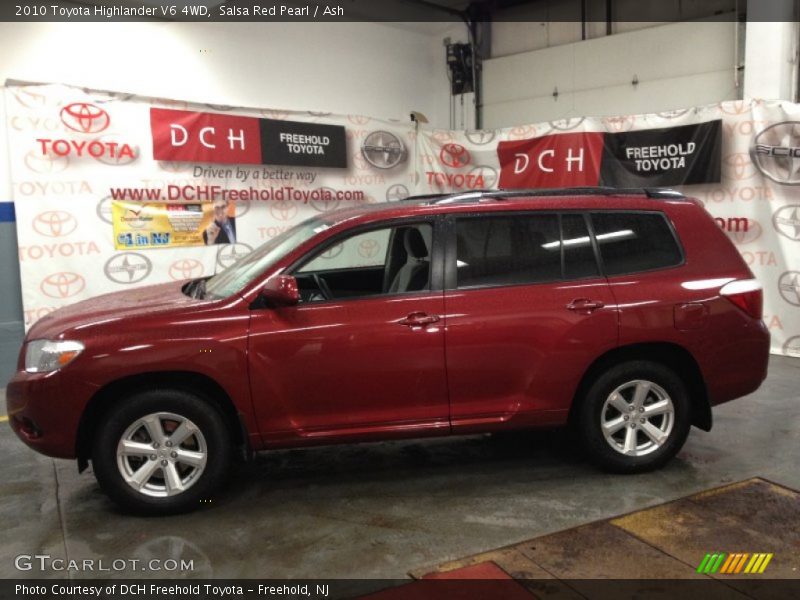 Salsa Red Pearl / Ash 2010 Toyota Highlander V6 4WD