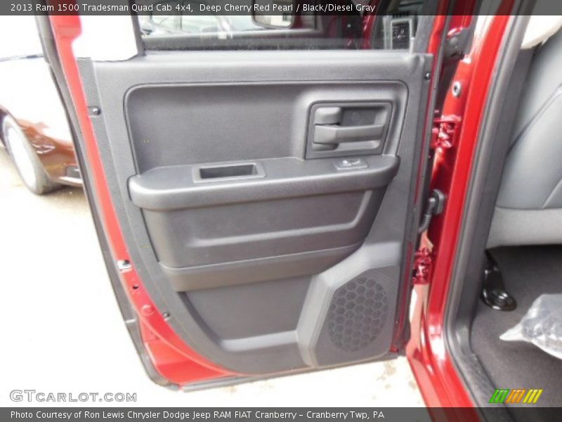 Deep Cherry Red Pearl / Black/Diesel Gray 2013 Ram 1500 Tradesman Quad Cab 4x4
