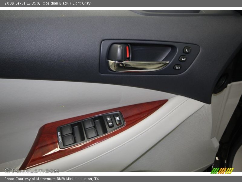 Obsidian Black / Light Gray 2009 Lexus ES 350