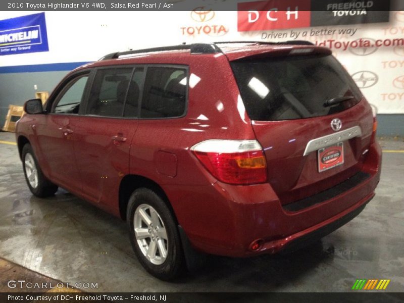 Salsa Red Pearl / Ash 2010 Toyota Highlander V6 4WD