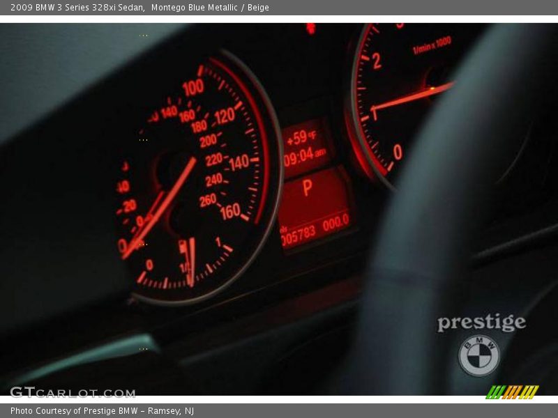Montego Blue Metallic / Beige 2009 BMW 3 Series 328xi Sedan