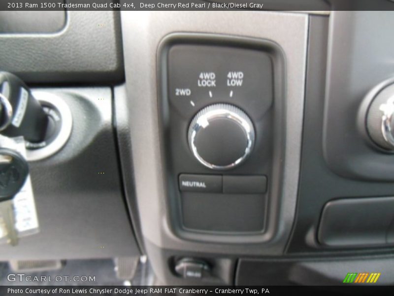 Deep Cherry Red Pearl / Black/Diesel Gray 2013 Ram 1500 Tradesman Quad Cab 4x4