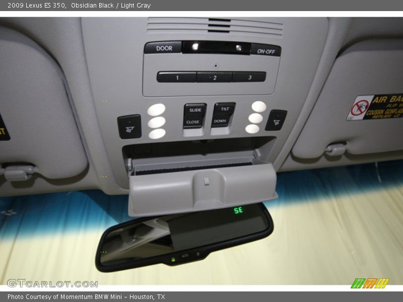Obsidian Black / Light Gray 2009 Lexus ES 350